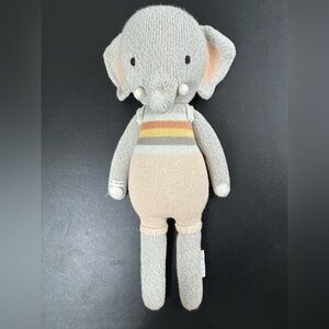 20” CUDDLE + KIND Evan The Elephant Hand Knit Doll
